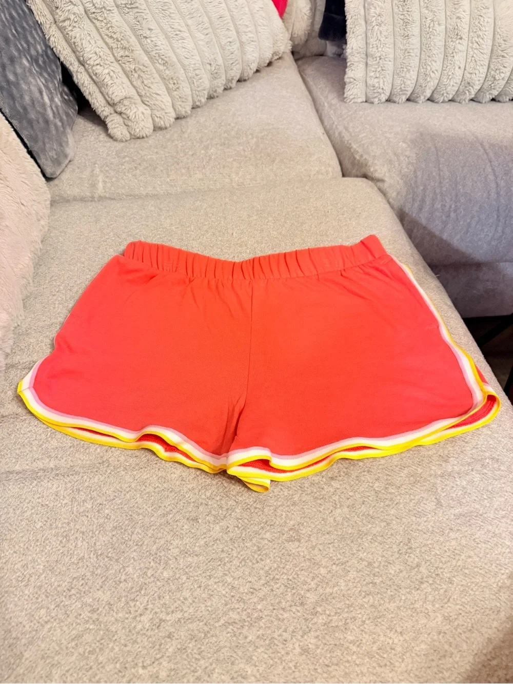Coral Red Athletic Running Shorts – Girls XL (14/